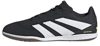 adidas Unisex Predator Club Indoor Sala Football Boots, core Black/FTWR White/Lucid Lemon, 43 1/3 EU