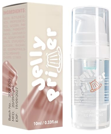 Prebase facial para maquillaje: base hidratante, preparación de la piel y, efecto de enfoque, soporte transpirable de larga duración | Aumento de luminosidad hidratante para correct