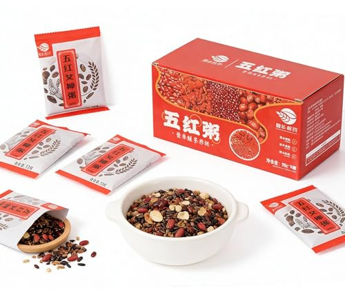 Bouillie De Céréales Mélangées À 5 Ingrédients, 525 G (7 Sachets Individuels), Cuisson Facile En 30 Minutes, Petit-déjeuner/repas/collation Saine Nutritif