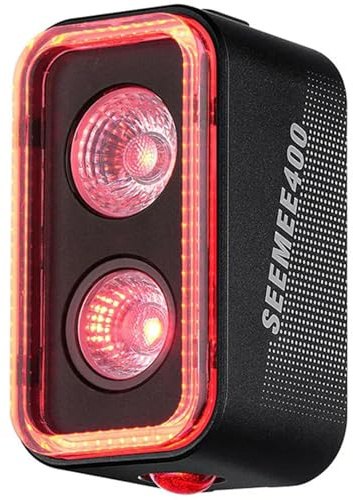 Magicshine SEEMEE 400 Luz Trasera para Bicicleta 400 LM, OptiTracing 360°, Sensor de Freno, Ant+, USB-C, IPX6, batería 1600 mAh