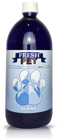 Trade Chemicals FRESH PET eco-Refill 1L Bottle (Makes up to 25L) - Kennel Disinfectant | Cleaner | (ALPINE)