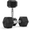 Hexagon-Hanteln Premium (Paar) | 5-30 kg | rutschsicher ummantelt | ergonomische verchromte Griffe | Kurzhantel-Set | Dumbbell-Set (12,5 kg - Paar (2 Stück))
