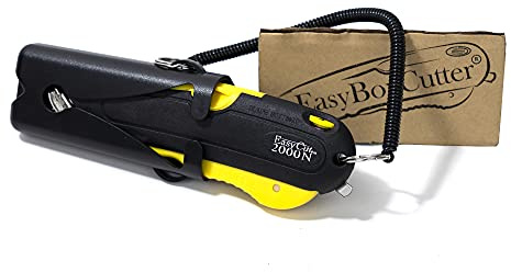 EasyCut 2000 Safe Retractable Box Cutting Utility Knife, Yellow, 09700