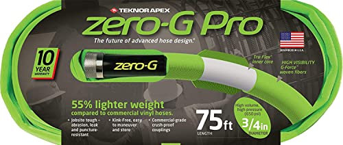 zero-G Lightweight Kink-Free Garden Hose (3/4 x 75ft 2-Pack)