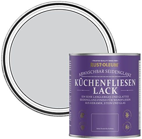 Rust-Oleum Purple water resistant Kitchen Tile Paint in Satin Finish - Lilac Rhapsody 750ml