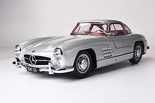 IXO Collections 1:8 IXO Mercedes 300 SL - Modellbau, Standmodellbau, hochwertiger Bausatz, Modellbausatz, 602 Teile