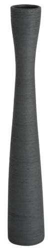 Homaisson Hög svart keramisk vas för modern heminredning, 42 cm minimalistiska golvvaser för Pampasgräs, smal blomvas smal vas dekorativ vas för kontor, sovrum, vardagsrumsdekor