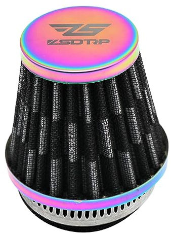 Pacienjo Filtro 'Aria per Moto,Detergente per filtri Olio ad Alte Prestazioni - Filtro Aria carburatore, Filtro Universale in Lega 35 38 42 45 50 55 58mm, Moto