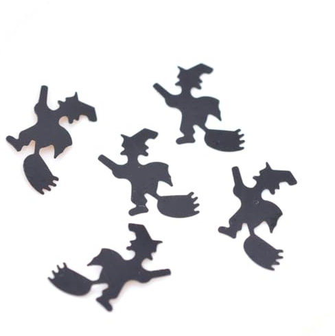CHILDWEET Halloween Party Deko 30g Hexenschnitt Papier Konfetti Schwarz zum Tischwerfen für Partys Events