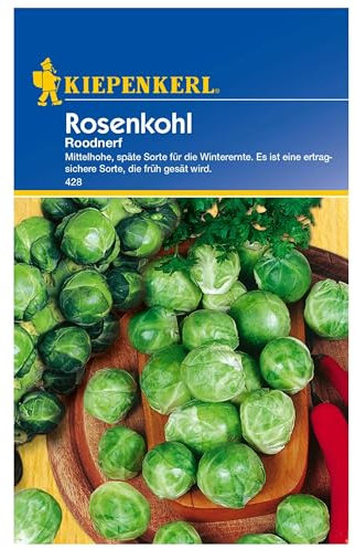 Kiepenkerl Rosenkohlsamen Roodnerf - Ertragreiche Winterernte, Schmackhafte Mittelhohe Späte Kohlsorte