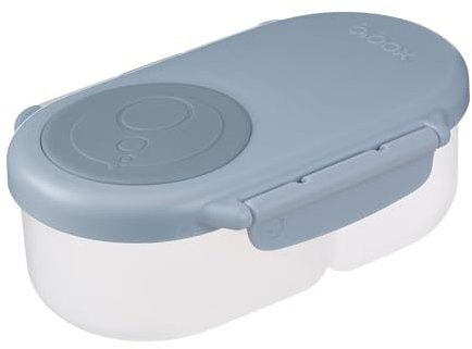 b.box Snackbox | Mini Bento Lunch Box with 2 Leakproof Compartments | Ideal for Toddlers, Kids Lunch & Snacks | Fits Whole Piece of Fruit | BPA Free