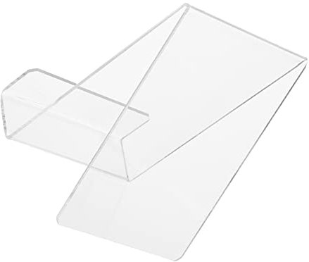 HOLIDYOYO 1stück Buchstütze Für Bücherregale Stabiler Und Eleganter Buchhalter Für Zuhause Büro Und Buchhandlungen Transparent Und Rutschfest Für Studienräume Und Schlafzimmer