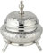 Marrakesch Orientalische Dekoration Schmuckschale Behälter mit Deckel aus Metall 13cm | Ramadan Deko im Wohnzimmer & Schlafzimmer auf dem Schminktisch | Bonboniere Nabih Silber