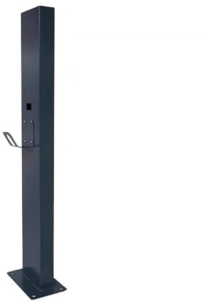 Socle de Recharge extérieur pour véhicule électrique, Support de Chargeur Mural Universel, borne de Recharge pour véhicule électrique, Montage au Sol, Toutes Saisons (Noir)