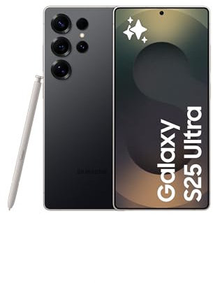 Samsung Galaxy S25 Ultra 512GB Teléfono Móvil con IA, Galaxy AI, 12GB RAM, Cámara 200MP, Dual SIM, IP68, Garantía del Fabricante 3 Años + 1 Año Extra, Titanio Negro (Versión Española)