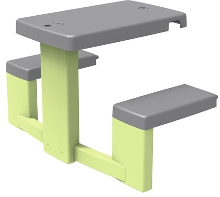 Smoby Life - Tavolo da picnic - 2 panche - Compatibile con molte case - Materiale riciclato - Dai 2 anni in su - Prodotto in Francia