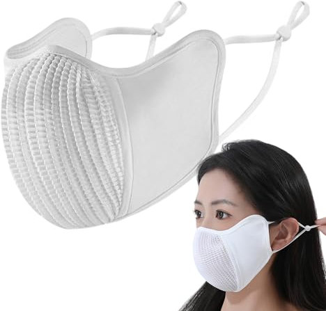 Generisch Halbmaske | UV-Schutz Gesichtsmaske,Wiederverwendbare Atmungsaktive Anti-Beschlag Maske Aus -Seide Für Radfahren, Ren, Outdoor Sport Und Laufen