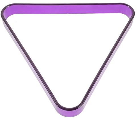 Veemoon Triangle de Billard Grand Format 2-1/4 pour Billes Américaines, Porte-Boules en Plastique Solide Violet, Accessoire Stable pour Table de Billard, Support D'organisation Salle