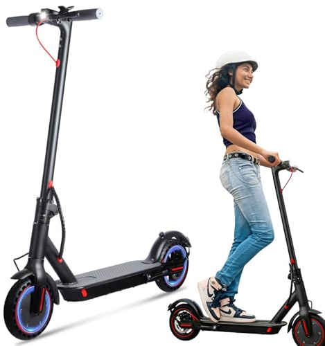 Patinete Eléctrico Adultos 8.5 Antipinchazos, Motor 350W, 25km/h Limitado, Autonomía 35KM, Batería 36V 10.4Ah, Plegable Ligero, Doble Freno, IPX5, Scooter Eléctrico Urbano