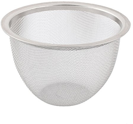 sourcingmap Filtre Théière Maille Thé Infuseur Filtre Tisane Crépine Filet Thé Panier Passoire épice ronde en acier inoxydable grillage 8 cm diamètre