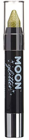 Holographic Glitter Paint Stick / Body Crayon makeup for the Face & Body by Moon Glitter - 3.5g - Gold