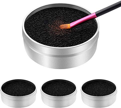 3 Pièces Éponge nettoyante pour pinceaux de maquillage, Éponge de retrait de couleur de brosse, Enlever La Couleur De La Pinceau Ombre