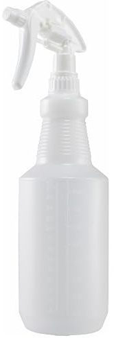 Winco 28 oz White Professional Plastic Spray Bottle with Adjustable Nozzle