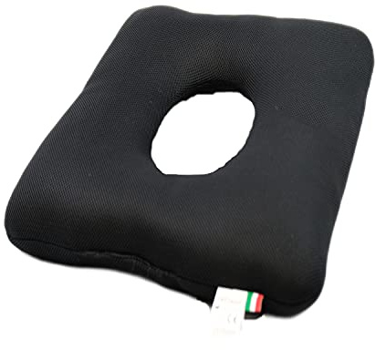 TAKIMED Cojín para Silla de Oficina y Coche, Tejido Transpirable 3D, cojín antiprostático, cojín para aliviar el Dolor de próstata, cóccix y Hueso Sacro.