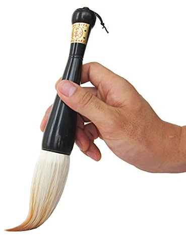 Excellent Large Chinese Calligraphy Brush, Premium Hair Painting Writing Sumi Brush Drawing Watercolor Kanji Brush