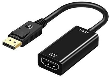 Ziyan Premium DisplayPort till HDMI-kabel, videoomvandlare, DP-adapter 1080p 2160p 4K FullHD 20 cm