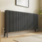 NRG Traditional 4 Column Horizontal Radiator 600x1460mm Anthracite Central Heating Radiators