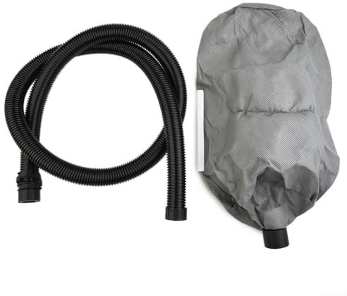 1 sac de collecte de poussière pour ponceuse à cloison sèche avec tuyau de 2 m pour ponceuse murale