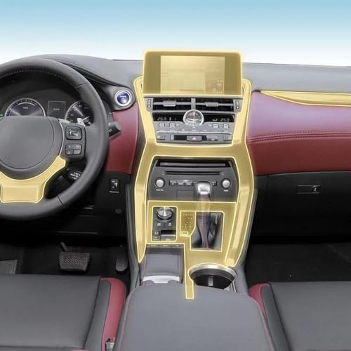 GCTTTCFX Película de protección de pintura PPF para interior de coche, película de TPU transparente contra arañazos, para Lexus NX 15-2021