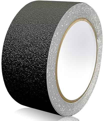 Rusoz Anti Slip Tape for Steps, Self Adhesive Safety Grip Tape Black 5cm x 5m, Non Slip Tape for Prevents the Elderly, Children, Pets from Slipping and Falling