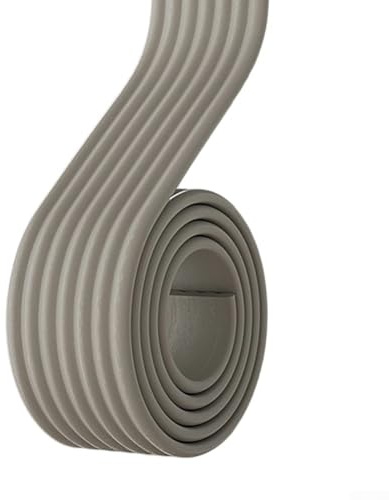 Rehoetom Lot de 2 rouleaux de bande auto-adhésive insonorisante pour portes et mousse éponge de 7,5 mm d'épaisseur avec structure à cellules fermées (2 mètres chacun) pour le bruit (gris)