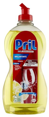 Pril Brillante per Lavastoviglie, Brillantante Asciuga Rapido per Stoviglie Splendenti, 500 ml