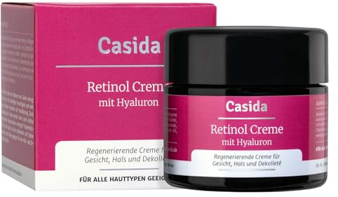 Retinol Creme mit Hyaluron - Intensiv pflegende Anti-Falten Creme mit Retinol 50 ml - aus der Apotheke