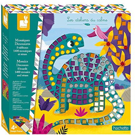 Janod J07903 Kit Créatif - Mosaïques Dinosaures
