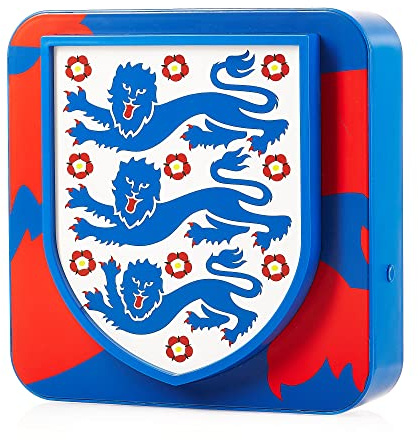 Numskull England National Football Team 3D Lamp Wall Light - Ambient Lighting Accessory for Bedroom, Home, Study, Office, Work - Official England Football Merchandise