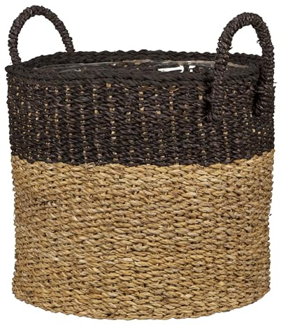 Scheurich Sjögräs 33, korgkärl/korgkruka med handtag av sjögräs färg: spårbrun, 35 cm diameter, 31 cm hög, 26,9 l volym