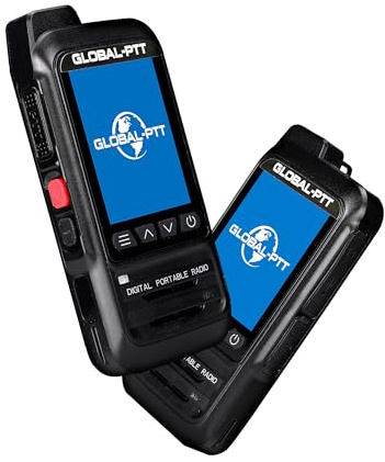 2-Pack Global PTT 4G Walkie Talkies with SIM Cards - Nationwide Coverage Unlimted Communication Long Range PoC Two Way Radios IP67 Waterproof Design