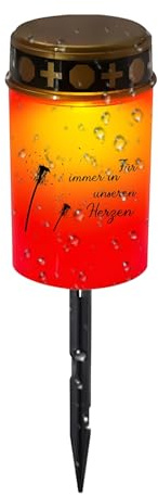 Generico Lumi da Tomba,Lampada a LED da Giardino - Luce a LED Esterna Memoriale per Giardino Cimitero Sentiero Tombale Cortile Casa e Decorazioni per Feste all'Esterno