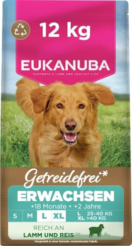 Eukanuba Grain Free Lamb - Complete Dry Dog Food - For Adult Large & Giant Breed Dogs 12KG