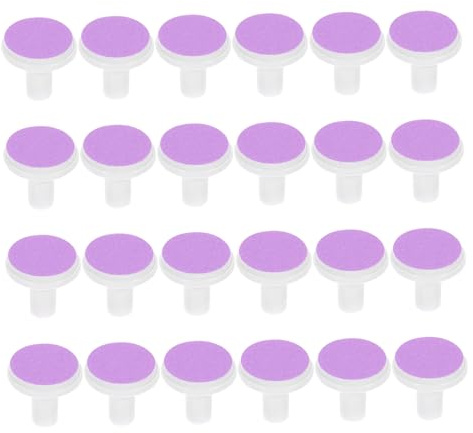 jojofuny Lime à Ongle Bébé Électrique Lot de 24 Têtes de Meulage Douces en Plastique et Papier Abrasif Compatibles Plusieurs Modèles de Coupe-Ongles pour Bébés et Jeunes Garçon et