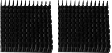 Bosiyrggrl 2 x Negro Disipador de Radiador de Aluminio 40 x 40 mm x 11 mm