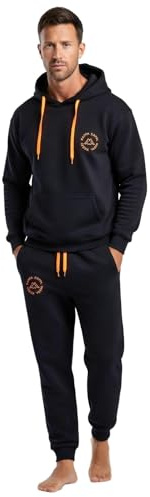 Kappa Tuta Uomo Cotone Estiva - Tuta Uomo Completa in Felpa di Cotone Estiva - Sportiva (26154 M CAVIAR)