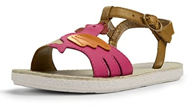Camper Miko K800478, Sandali T-Strap Bambine e ragazze, Multicolore 001, 32 EU