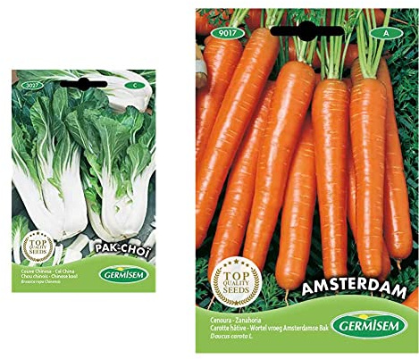 Germisem Pak Cho & iuml; Semi di Cavolo Cinesi 3 g & Amsterdam Semi di Carota 6 g