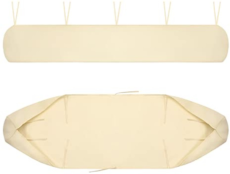 Tende da Sole per Giardini, Coperture Tettoia Tessuto 420D Oxford Protettiva Antipolvere Impermeabile, per Avvolgibile A Scomparsa, Patio Veranda Esterno Invernale ﻿ (Beige, 5M)