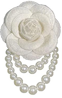 Brosche aus Wolle, Kamelie, Blume, Perlen, Quaste, Stoff, Blumen, Brosche, klassisch für Hochzeit, Party, Tanz, Bankett, für Damen, elegante Anstecknadeln, Kleid, Anzug, Zeremonie, Kleidung, Zubehör,